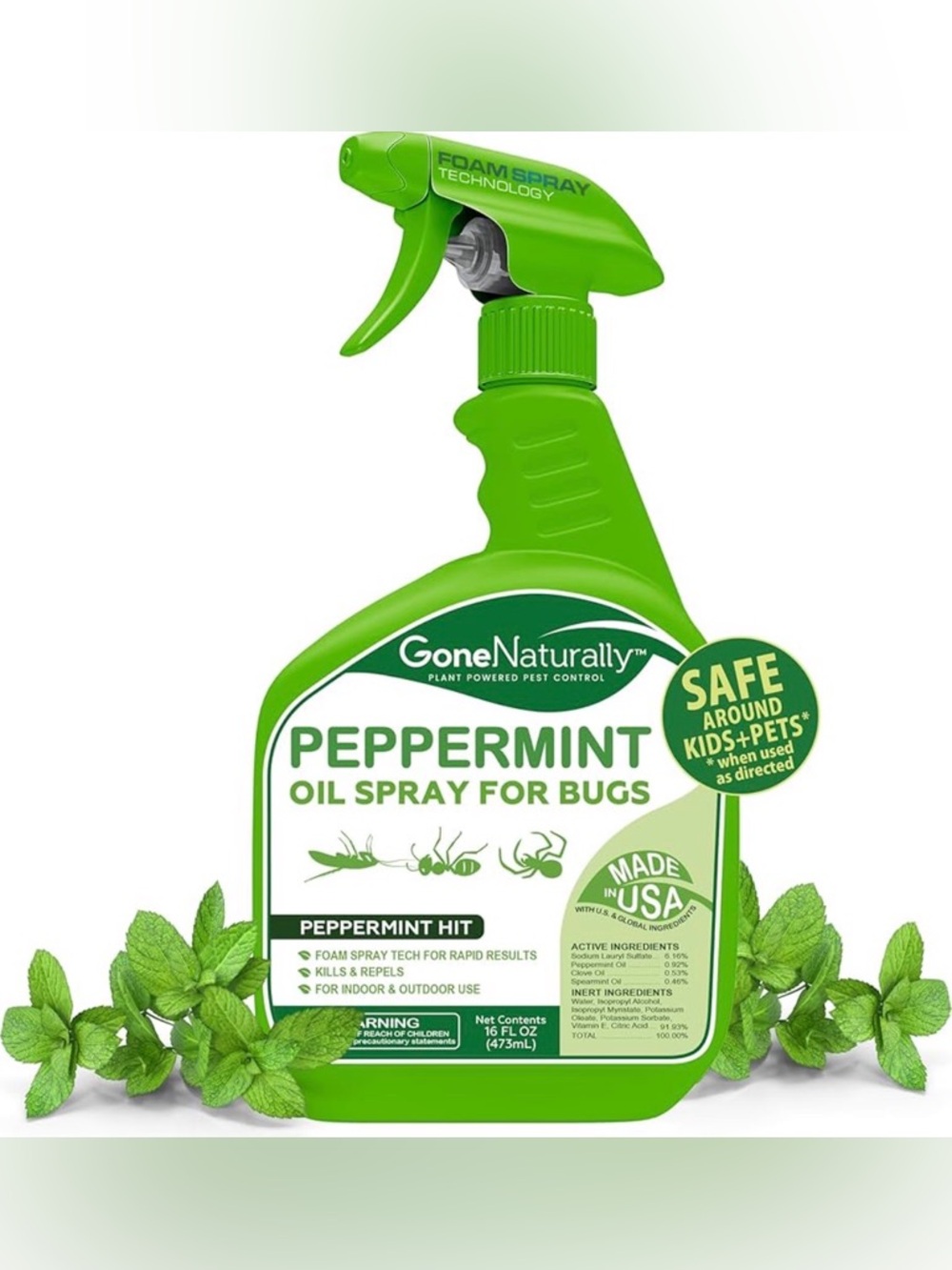 Peppermint Oil Spray for Bugs– Insect Repellent & Bug Spray for Home